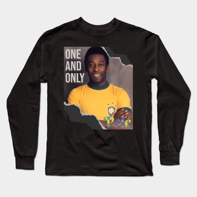 The one and only, Pele.RIP , football legend Long Sleeve T-Shirt by Aloenalone